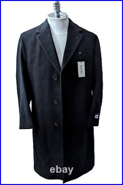 Marshall Fields Mens Black Lambswool Elegant Overcoat NEW OLD STOCK with Tags 40