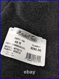 Marshall Fields Mens Black Lambswool Elegant Overcoat NEW OLD STOCK with Tags 40