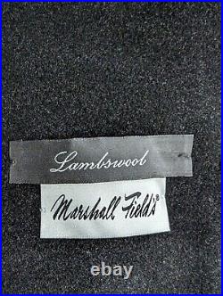 Marshall Fields Mens Black Lambswool Elegant Overcoat NEW OLD STOCK with Tags 40