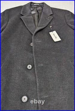 Marshall Fields Mens Black Lambswool Elegant Overcoat NEW OLD STOCK with Tags 40