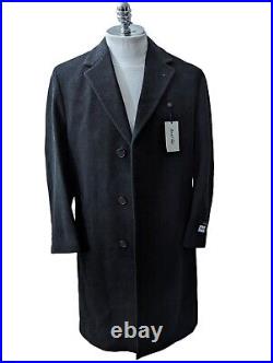 Marshall Fields Mens Black Lambswool Elegant Overcoat NEW OLD STOCK with Tags 40