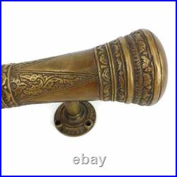 Medium 12 Inch / 300 MM Heavy Aged Brass Door Pull Vintage Old Style