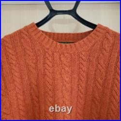Men size XL J. Crew Orange Knit Xxl Old Vintage Top Shirt Cut Sew Original Limite