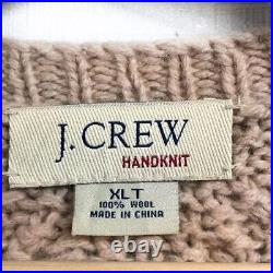 Men size XL Xlt Old Clothes 90S 00S J. Crew Cable Knit Rib Vintage Top Shirt Cut