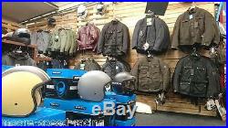 Merlin Hixon Leather Motorcycle Jacket Black Old Style Retro Vintage Cafe Soft