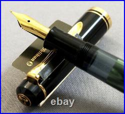 Mint Vintage Pelikan M 200 Old Style Black And Green In Box With Tags