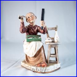 NORLEANS JAPAN Old Man Old Woman Figuerine Hairdressing Bedroom Bathroom Statue