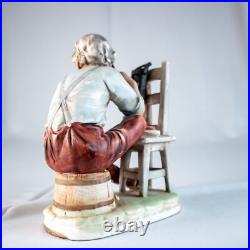 NORLEANS JAPAN Old Man Old Woman Figuerine Hairdressing Bedroom Bathroom Statue