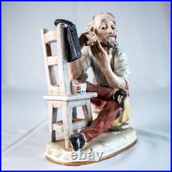 NORLEANS JAPAN Old Man Old Woman Figuerine Hairdressing Bedroom Bathroom Statue