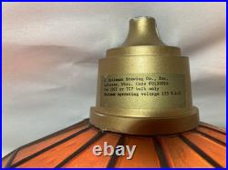 NOS Pair Vintage Old Style Beer Lighted Wall Sconce Sign Mint Embosograph 10