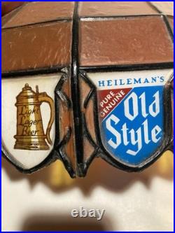 NOS Pair Vintage Old Style Beer Lighted Wall Sconce Sign Mint Embosograph 10
