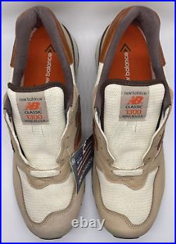 New Balance Mens 1300 White Sand Red M1300GB Size 13 D Made In USA NWOB RARE