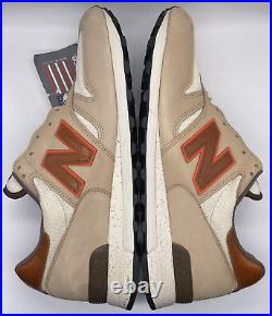 New Balance Mens 1300 White Sand Red M1300GB Size 13 D Made In USA NWOB RARE