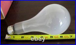 New Vintage (40) Sylvania 200w Ps25 Frost Light Bulbs USA Made Old Style Utility