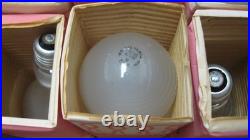 New Vintage (40) Sylvania 200w Ps25 Frost Light Bulbs USA Made Old Style Utility