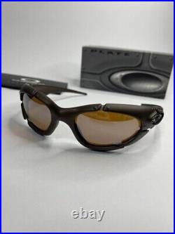 Oakley plate old style straight jacket blue flare color Vintage sunglasses