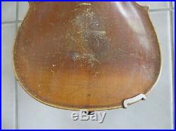 Old Antique HOPF German Violin Vintage Fiddle withWood Coffin Style Case Old
