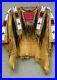 Old-Antique-Style-Handmade-Golden-Buckskin-Suede-Leather-Fringes-Beaded-01-zrx