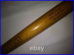 Old BABE RUTH HANNA Bat RARITY League Style Vintage 1940s 50s BRB Ny Yankees 34