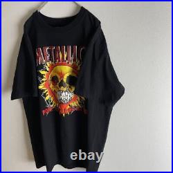 Old Clothes Black Body Metallica Band Shirt Vintage Style