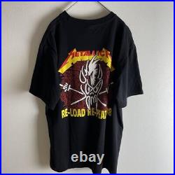 Old Clothes Black Body Metallica Band Shirt Vintage Style