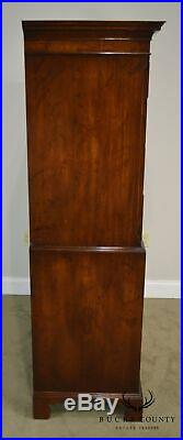 Old Colony Chippendale Style Vintage 1940's Mahogany Chest on Chest