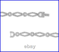 Old European Cut Lab-Created Diamonds Kite-Shaped Vintage Style Link Bracelets Old European Cut Lab-Created Diamonds Kite-Shaped Vintage Style Link Bracelets