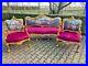 Old-French-Louis-XVI-Style-Sofa-set-in-Gobelin-and-Fuchsia-Velvet-3-pcs-01-ry