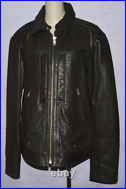 Old Gringo New Sz L Large Charcoal Genuine Leather Moto Jacket Vintage Style