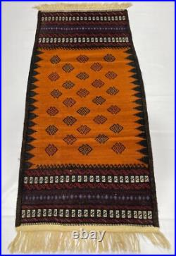 Old Handmade Vintage Afghan Rug Tribal Rug Boho Style Rug Bedroom Rug Wool Rug
