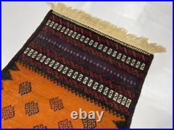 Old Handmade Vintage Afghan Rug Tribal Rug Boho Style Rug Bedroom Rug Wool Rug