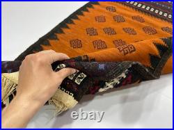 Old Handmade Vintage Afghan Rug Tribal Rug Boho Style Rug Bedroom Rug Wool Rug