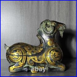 Old House Store Bronze Sheep Lantern Ornament, Vintage Style, Dimensions Not Spe