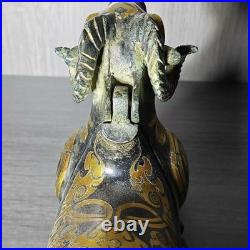 Old House Store Bronze Sheep Lantern Ornament, Vintage Style, Dimensions Not Spe