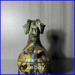 Old House Store Bronze Sheep Lantern Ornament, Vintage Style, Dimensions Not Spe
