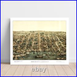 Old Map of Alexandria, VA 1863 Vintage Alexandria Virginia