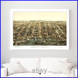 Old Map of Alexandria, VA 1863 Vintage Alexandria Virginia