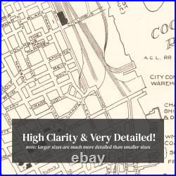 Old Map of Charleston, SC 1946 Vintage Charleston South Ca Old Map of Charleston, SC 1946 Vintage Charleston South Ca