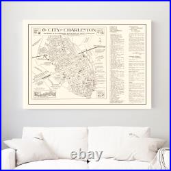 Old Map of Charleston, SC 1946 Vintage Charleston South Ca Old Map of Charleston, SC 1946 Vintage Charleston South Ca