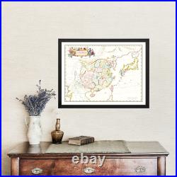 Old Map of China 1665 Vintage China Art Wall Decor