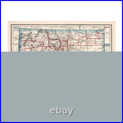Old Map of Colorado 1893 Vintage Colorado Art