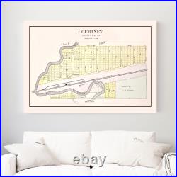 Old Map of Courtney, MO 1904 Vintage Courtney Missouri Art Old Map of Courtney, MO 1904 Vintage Courtney Missouri Art