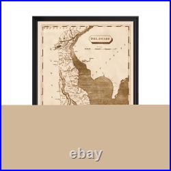 Old Map of Delaware 1804 Vintage Delaware Art