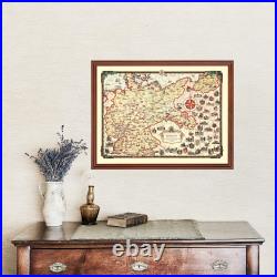 Old Map of Germany 1935 Vintage Germany Art Wall Decor