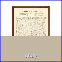 Old Map of Howard County, TX 1890 Vintage Texas Art