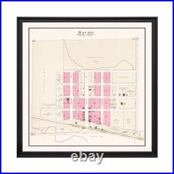 Old Map of Malmo, NE 1907 Vintage Malmo Nebraska Art