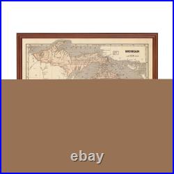 Old Map of Michigan 1842 Vintage Michigan Art Old Map of Michigan 1842 Vintage Michigan Art