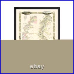 Old Map of Mississippi River Plantations, LA 1858 Vintage Old Map of Mississippi River Plantations, LA 1858 Vintage