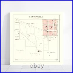 Old Map of Montevallo, MO 1903 Vintage Montevallo Missouri