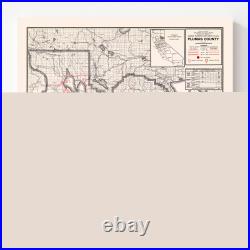 Old Map of Plumas County, CA 1935 Vintage California Art Old Map of Plumas County, CA 1935 Vintage California Art